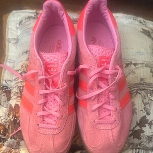 Adidas Women's Pink and Orange Sneakers